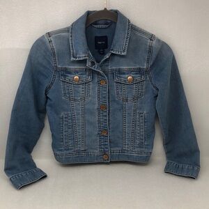 GAP Kids Classic Faded Blue Jean Jacket Size Medium (8-9)